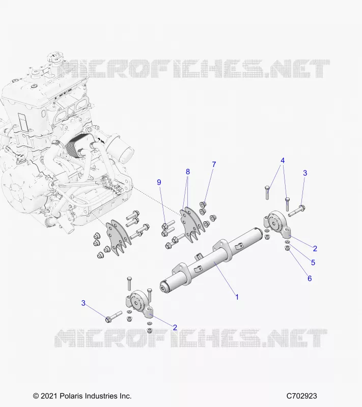 ENGINE, MOUNTING & LONG BLOCK