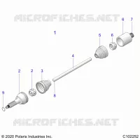 DRIVE TRAIN, REAR DRIVE SHAFT 