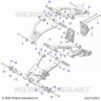 REAR SUSPENSION CONTROL ARM, MOUNTING