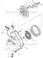 RECOIL STARTER SPORTSMAN 500 W969244 AND SWEDISH SPORTSMAN 500 S969244 (4936093609D009)