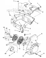 BLOWER HOUSING   RECOIL STARTER ASSEMBLY TRAIL / 0930761 AND  TRAIL DELUXE (4923222322041A)