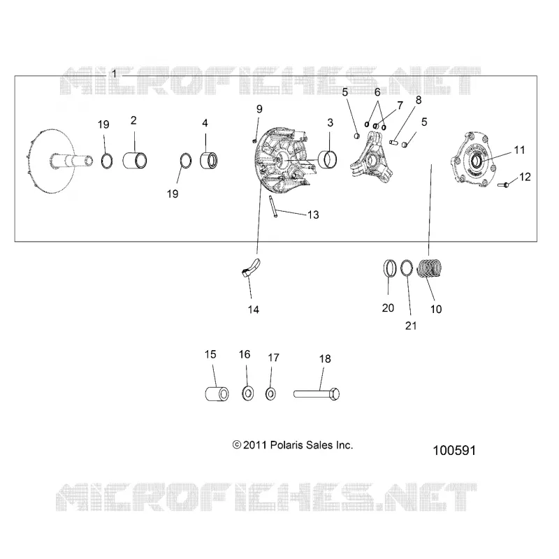 DRIVE TRAIN, PRIMARY CLUTCH