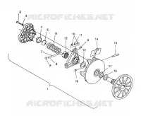 DRIVE CLUTCH ASSEMBLY 440 / 0930760 AND 440 SKS / 0930560 (4922932293023A)
