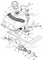 FUEL TANK XPLORER 400L W97CC38C (4939753975A013)