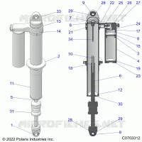 REAR SUSPENSION SHOCK INTERNALS