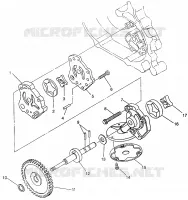 OIL PUMP MAGNUM 4X4 W968144 AND SWEDISH MAGNUM 4X4 S968144 (4936053605D008)
