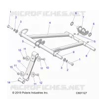 SUSPENSION, FRONT TORQUE ARM