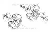 MIDDLE WHEEL ASSEMBLY 6X6 400L, SWEDISH S948740 AND  NORWEGIAN N948740 (4926812681028A)