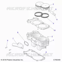 CYLINDER AND PISTON