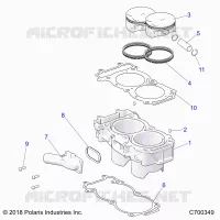CYLINDER AND PISTON