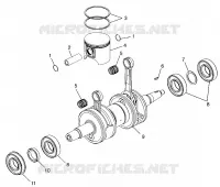 PISTON   CRANKSHAFT 700 RMK 0970966, 700 SKS 0970566 AND EUROPEAN 700 SKS (4938573857C009)