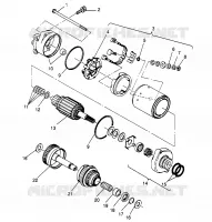 STARTING MOTOR ASSEMBLY  SLX 780 B954287 (4933953395C006)
