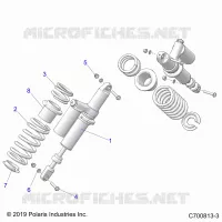 SUSPENSION, REAR SHOCK MOUNTING