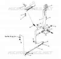 SHIFT LINKAGE ASSEMBLY TRAIL BLAZER W947221 (4926832683B014)