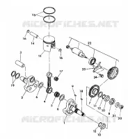 CRANKSHAFT AND PISTON 350 4X4