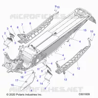 CHASSIS, CLUTCH GUARD, FOOTRESTS, AND RUNNINGBOARDS