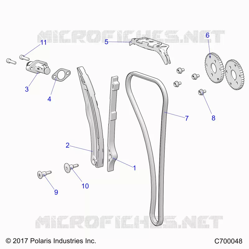 CAM CHAIN AND TENSIONER