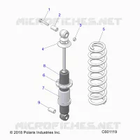 SUSPENSION, REAR SHOCK TRACK (7043994)