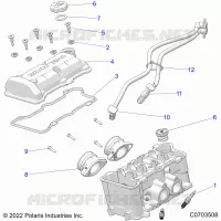 ENGINE, THROTTLE BODY AND VALVE COVER