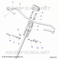 UPPER STEERING & HANDLEBAR ASM.