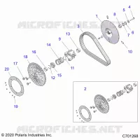 DRIVE TRAIN, SECONDARY CLUTCH