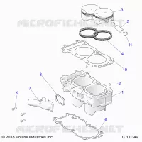 CYLINDER AND PISTON