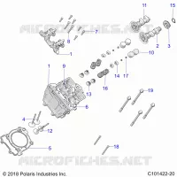 ENGINE, CYLINDER HEAD, CAMS AND VALVES