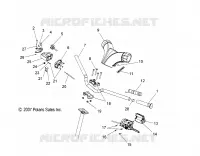 STEERING, HANDLEBAR AND THROTTLE  ASM. (LX)
