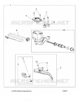 FRONT BRAKE BRAKE LEVER AND MASTER CYLINDER