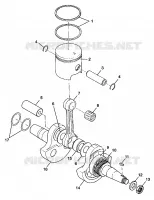 CRANKSHAFT AND PISTON TRAIL BLAZER W98BA25C (4945464546C008)