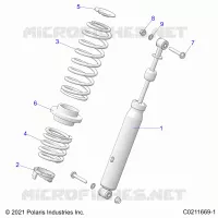 SUSPENSION, REAR SHOCK