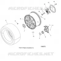 WHEELS, REAR AND HUB