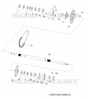 WHEELS, REAR AXLE