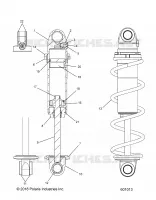 FRONT TRACK SHOCK (BLACK COIL OVER)