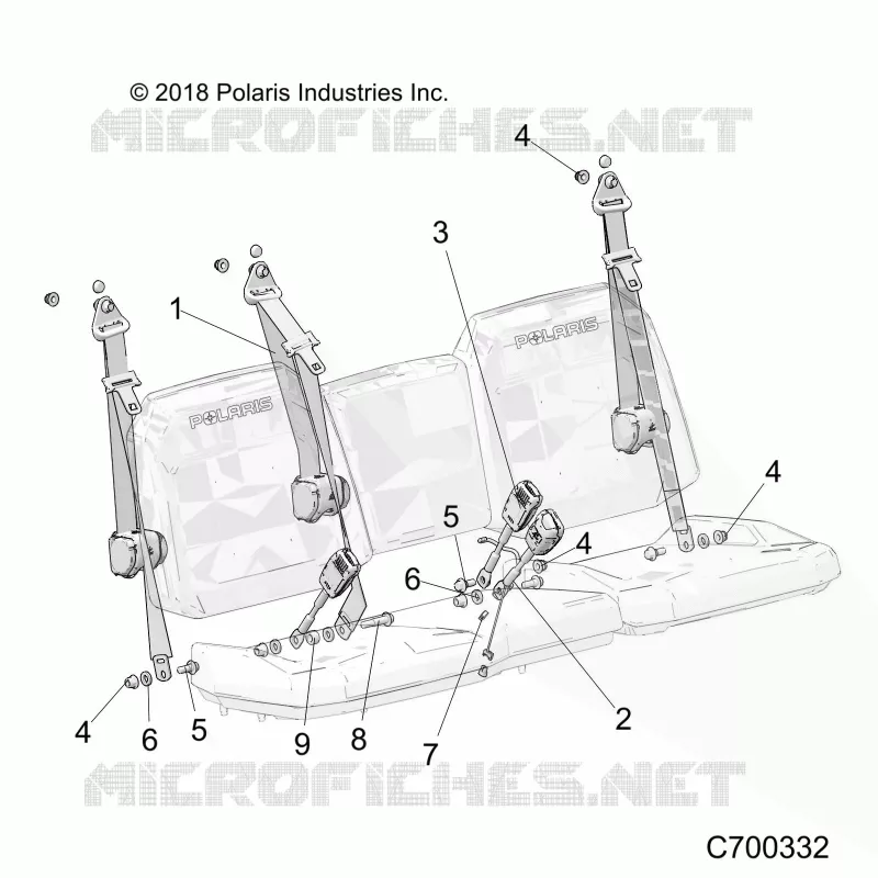 SEAT BELT AND MOUNTING
