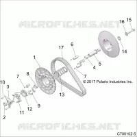 DRIVE TRAIN, SECONDARY CLUTCH
