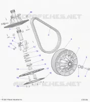 DRIVE TRAIN, SECONDARY CLUTCH