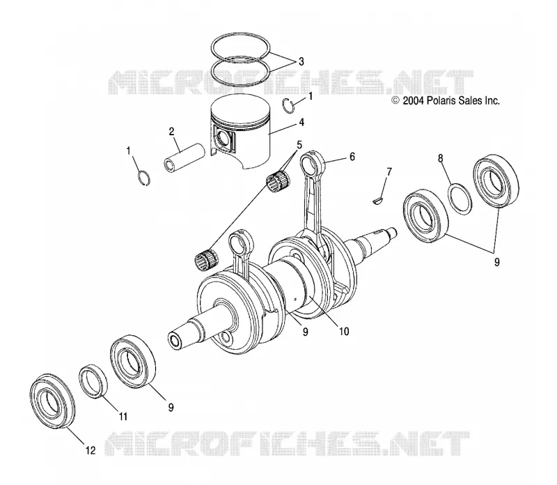 PISTON   CRANKSHAFT (800)
