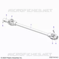 DRIVE TRAIN, FRONT PROP SHAFT