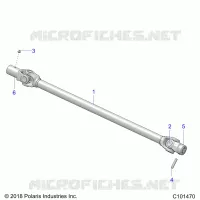 DRIVE TRAIN, PROP SHAFT, FRONT