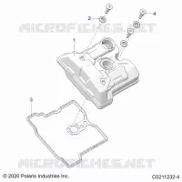 ENGINE, VALVE COVER
