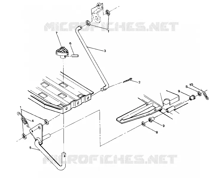 FOOT BRAKE ASSEMBLY 4X6--UPDATED 4/89 (49173717370045)