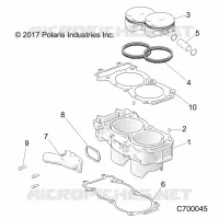 CYLINDER AND PISTON