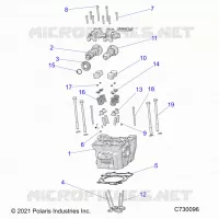 ENGINE, CYLINDER HEAD, CAMS AND VALVES