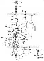 CARBURETOR ULTRA SPX 0975678, ULTRA SPX SE H975678 AND EUROPEAN ULTRA SPX S (4939533953D001)