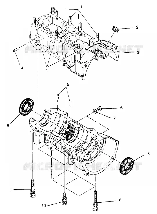 CRANKCASE ASSEMBLY CLASSIC 0952865 (4929072907C007)