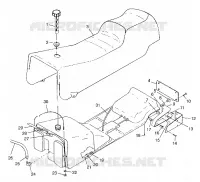 SEAT   GAS TANK TRAIL TOURING 0982362 AND EUROPEAN TRAIL TOURING E982362 (4942314231A006)