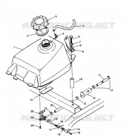 FUEL TANK MAGNUM 2X4 W967544 (4936033603A011)