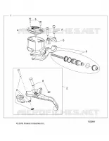 FRONT BRAKE BRAKE LEVER AND MASTER CYLINDER