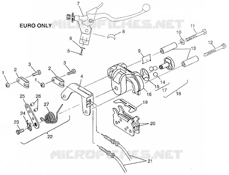 BRAKE WIDETRAK GT 0972061 AND EUROPEAN WIDETRAK GT E972061 (4938173817B012)